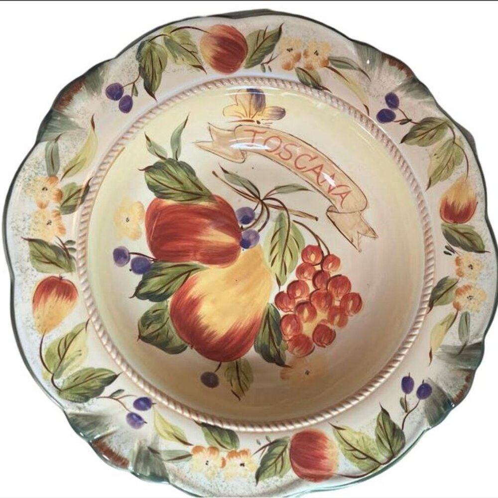 Certified International La Toscana Serving Bowl by Pamela Gladding EUC - Picture 5 of 6